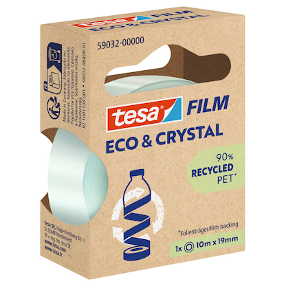 Artikelbild 2 für tesa ECO & CRYSTAL 59032 Klebefilm transparent 19,0 mm x 10,0 m 1 Rolle, Artikelnummer 176778