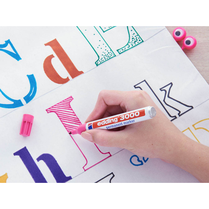 Artikelbild 6 für AKTION: edding 3000 Permanentmarker rot 1,5 - 3,0 mm, 10 St., Artikelnummer 103168