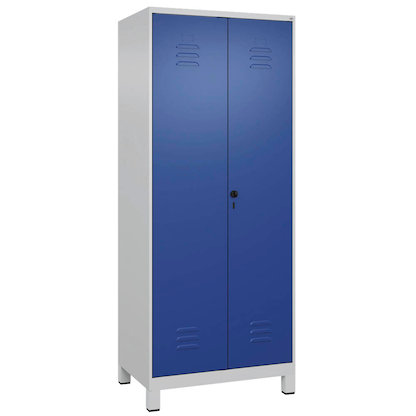 Artikelbild 2 für CP Putzmittelschrank Classic Plus 080110-02 S10003 enzianblau, lichtgrau 80,0 x 50,0 x 195,0 cm, aufgebaut, Artikelnummer 175374