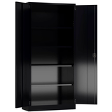 Artikelbild 1 für ClassiX Metallschrank X-530369 tiefschwarz 92,0 x 60,0 x 194,5 cm, aufgebaut, Artikelnummer 184519