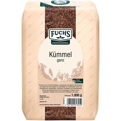 Artikelbild für Fuchs Kümmel ganz Gewürz, 1,0 kg, Artikelnummer 623717