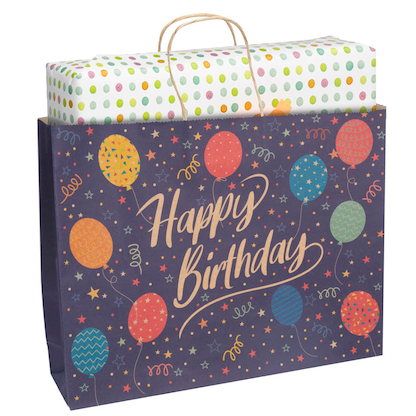 Artikelbild für Idena Geschenktüte Geburtstag Motiv 33,0 x 26,0 cm, Artikelnummer 677269