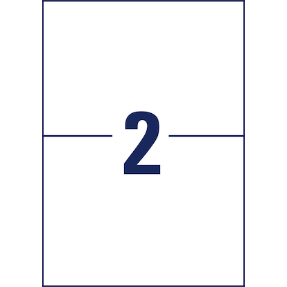 Artikelbild 2 für 600 AVERY Zweckform Versandetiketten weiß 21,0 x 14,8 cm, Artikelnummer 715148