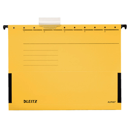 Artikelbild 3 für AKTION: 5 LEITZ Hängetaschen ALPHA® 1986 gelb mit Prämie nach Registrierung, Artikelnummer 322300