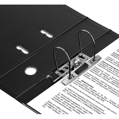 Artikelbild 5 für office discount Ordner schwarz Kunststoff 8,0 cm DIN A4, Artikelnummer 501569