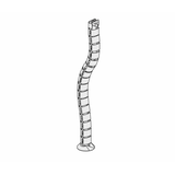 Artikelbild 1 für geramöbel Flex Kabeldurchführung 80,0 cm silber, Artikelnummer 879989