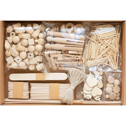 Artikelbild 3 für folia Bastelset Kreativbox Wood 590-tlg. mehrfarbig, Artikelnummer 273104