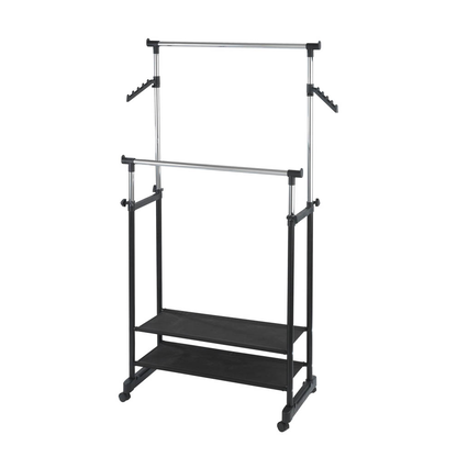 Artikelbild 2 für WENKO Teleskop-Garderobe All In schwarz Metall 89,5 x 117,0-169,0 cm, Artikelnummer 817474