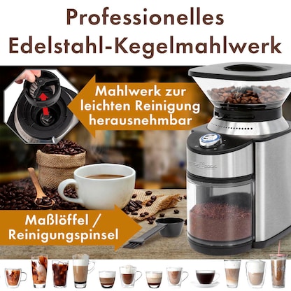 Artikelbild 6 für ProfiCook PC-EKM 1205 Kaffeemühle silber/schwarz 200 W, Artikelnummer 299606