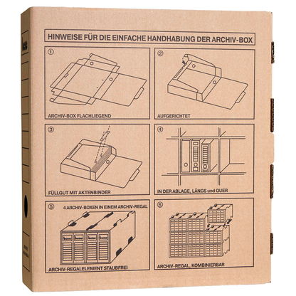 Artikelbild 7 für 20 bene Archivboxen braun 8,0 x 29,0 x 33,0 cm, Artikelnummer 873828