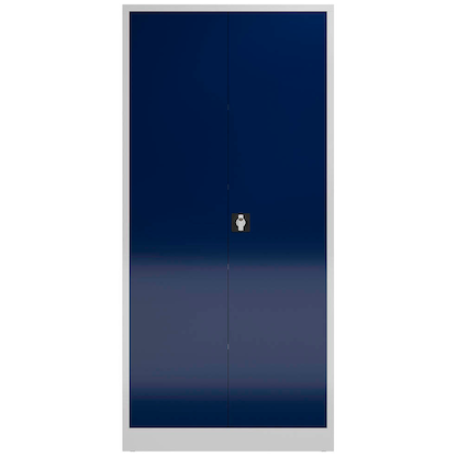 Artikelbild für ClassiX Putzmittelschrank X-545541 enzianblau, lichtgrau 92,0 x 42,0 x 194,5 cm, aufgebaut, Artikelnummer 184758