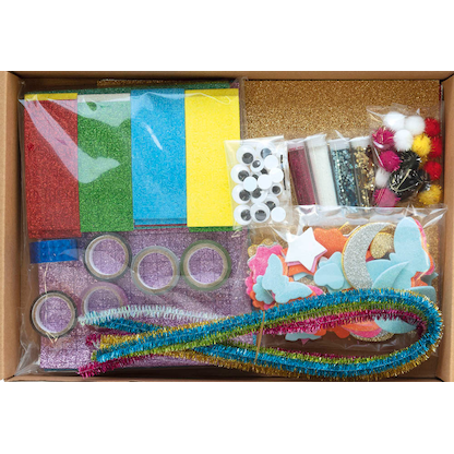 Artikelbild 3 für folia Bastelset Kreativbox Glitter 900-tlg. mehrfarbig, Artikelnummer 272894