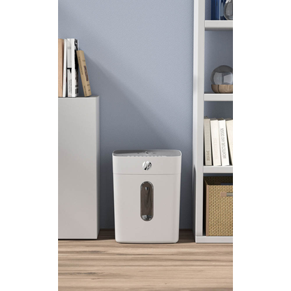 Artikelbild 14 für AKTION: HP OneShred 8CC Aktenvernichter mit Partikelschnitt P-4, 5 x 18 mm, bis 8 Blatt, weiß, Artikelnummer 684262