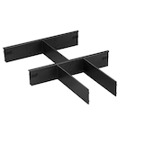 Artikelbild 1 für röhr quantum Trennstege schwarz 5 St., Artikelnummer 722084