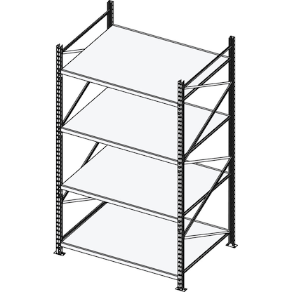 Artikelbild 3 für Manorga Schwerlast-Weitspannregal EPSIVOL ARZ2515804DAOM014 lichtgrau, graphitgrau 150,0 x 80,0 x 250,0 cm, Artikelnummer 884714
