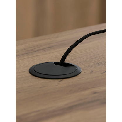 Artikelbild 11 für MÖBELPARTNER 2000 elektrisch höhenverstellbarer Schreibtisch landhaus-eiche rechteckig, T-Fuß-Gestell schwarz 160,0 x 75,0 cm, Artikelnummer 183923