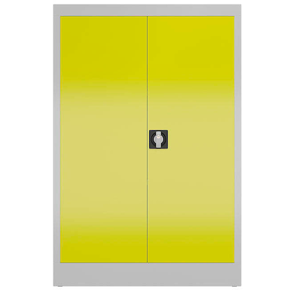 Artikelbild 3 für ClassiX Metallschrank X-530296 zinkgelb, lichtgrau 80,0 x 38,0 x 120,0 cm, aufgebaut, Artikelnummer 184576
