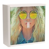 Artikelbild 1 für PAPERFLOW easyOffice Tropical Rollladenschrank 61306 2 Fachböden 110,0 x 41,5 x 104,0 cm, Artikelnummer 210647