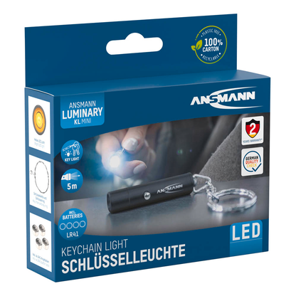 Artikelbild 2 für ANSMANN Keychain LED Taschenlampe schwarz 5,0 cm, Artikelnummer 629289