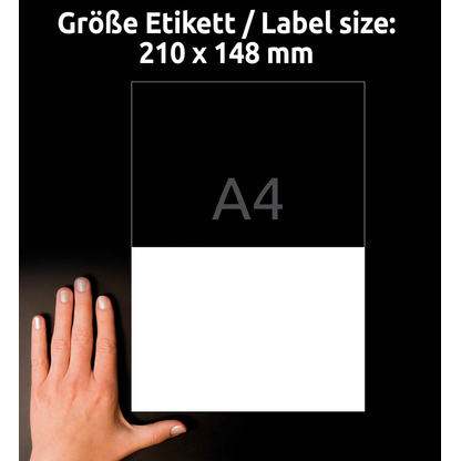 Artikelbild 4 für 600 AVERY Zweckform Versandetiketten weiß 21,0 x 14,8 cm, Artikelnummer 715148