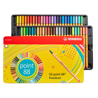 Artikelbild 23 für STABILO point 88 Fineliner farbsortiert 0,4 mm, 50 St., Artikelnummer 446240