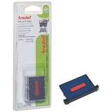 Artikelbild 1 für 2 trodat Ersatzstempelkissen 6/4750/2 blau/rot 4,1 x 2,4 cm, Artikelnummer 742098
