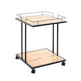 Artikelbild 1 für HAKU Möbel Beistelltisch schwarz, braun 45,0 x 45,0 x 60,0 cm, Artikelnummer 640744