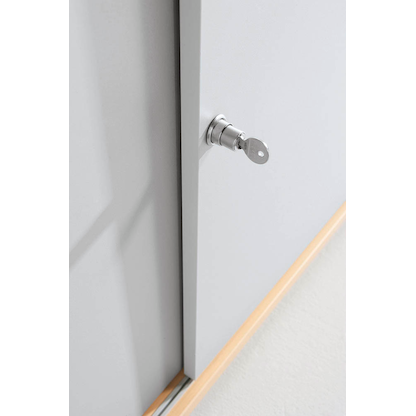 Artikelbild 5 für HAMMERBACHER Schiebetürenschrank, V1753S/6/S/RE buche, silber 2 Fachböden 120,0 x 40,0 x 110,0 cm, Artikelnummer 978155