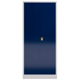 Artikelbild 1 für ClassiX Putzmittelschrank X-545521 enzianblau, lichtgrau 80,0 x 38,0 x 180,0 cm, aufgebaut, Artikelnummer 184766