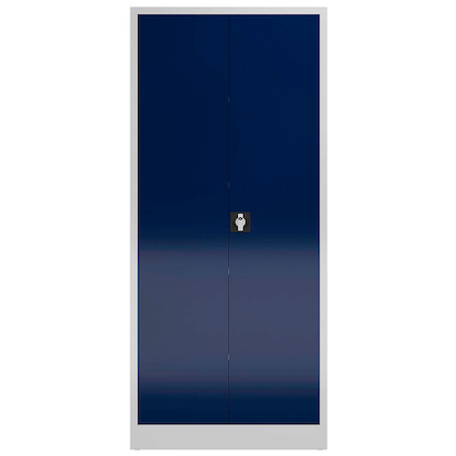 Artikelbild für ClassiX Putzmittelschrank X-545521 enzianblau, lichtgrau 80,0 x 38,0 x 180,0 cm, aufgebaut, Artikelnummer 184766