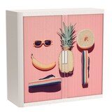 Artikelbild 1 für PAPERFLOW easyOffice Tropical Rollladenschrank 61322 2 Fachböden 110,0 x 41,5 x 104,0 cm, Artikelnummer 210759