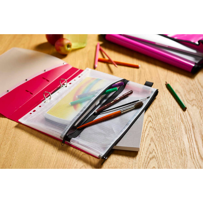 Artikelbild 3 für VELOFLEX Reißverschlussbeutel transparent/schwarz 0,26 mm, 1 St., Artikelnummer 190717