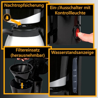Artikelbild 6 für CLATRONIC KA 3327 Kaffeemaschine schwarz, 8-10 Tassen, Artikelnummer 299168