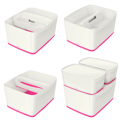 Artikelbild 6 für AKTION: LEITZ MyBox Aufbewahrungsbox 18,0 l perlweiß/pink 38,5 x 31,8 x 19,8 cm mit Prämie nach Registrierung, Artikelnummer 403156