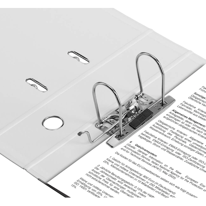 Artikelbild 5 für office discount Ordner weiß Kunststoff 8,0 cm DIN A4, Artikelnummer 501577