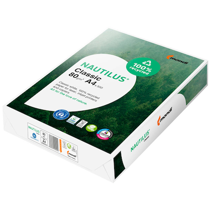Artikelbild 3 für NAUTILUS® Recyclingpapier Classic DIN A4 80 g/qm 500 Blatt, Artikelnummer 494353