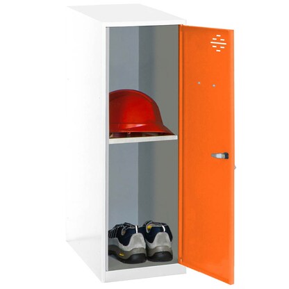 Artikelbild für Simonrack Spind SIMONLOCKER DISM weiß, orange 8425437116834, 1 Schließfach 30,0 x 50,0 x 91,5 cm, Artikelnummer 355158