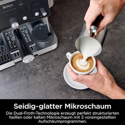 Artikelbild 9 für NINJA® Luxe Café Essential 2in1 Siebträgermaschine silber, Artikelnummer 518458