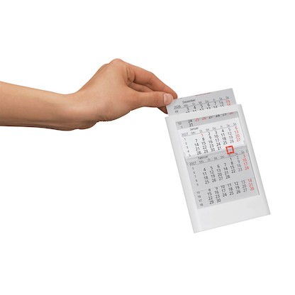 Artikelbild 4 für Tischkalender Einsteckkalender 2026/2027 weiß, Artikelnummer 547879