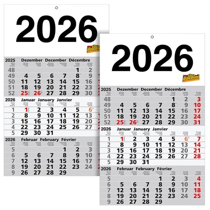 Artikelbild 16 für 2 office discount 3-Monats-Wandkalender 2026, Artikelnummer 547731