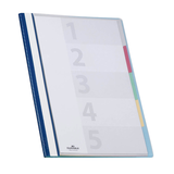 Artikelbild 1 für DURABLE Personalhefter DIVISOFLEX® Kunststoff blau 5 x kaufmännische Heftung, Artikelnummer 775627