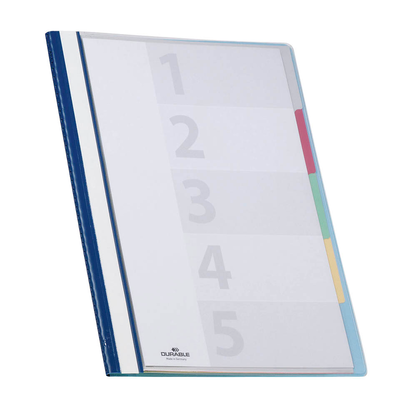 Artikelbild 9 für DURABLE Personalhefter DIVISOFLEX® Kunststoff blau 5 x kaufmännische Heftung, Artikelnummer 775627