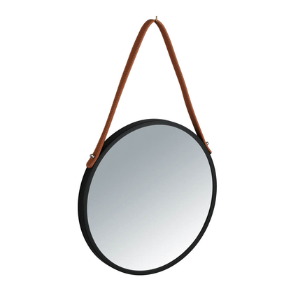 Artikelbild für WENKO Spiegel Borrone schwarz 30,0 cm 30,0 cm, Artikelnummer 531253