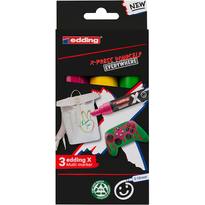 Artikelbild 2 für edding Multimarker farbsortiert 2,0 - 10,0 mm, 3 St., Artikelnummer 511198