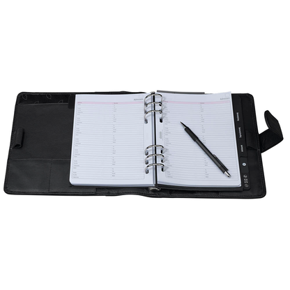 Artikelbild 3 für CHRONOPLAN Terminplaner Standard A5 Compact A5 Leder, Artikelnummer 272153