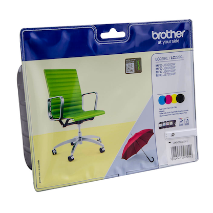 Artikelbild 2 für brother LC-229XLBK/C/M/Y schwarz, cyan, magenta, gelb Druckerpatronen, 4er-Set, Artikelnummer 454033