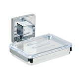 Artikelbild 1 für WENKO Seifenschale Wandmontage Quadro silber, Artikelnummer 804793