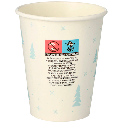 Artikelbild 3 für 50 STARPAK Einweg-Trinkbecher Snowman 0,2 l, Artikelnummer 313108