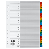 Artikelbild 1 für dots Ordnerregister Mylar DIN A4 Vollformat A-Z farbig 20-teilig, 1 Satz, Artikelnummer 487025