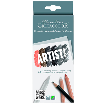 Artikelbild 7 für Brevillier's CRETACOLOR Geometrie-/Zeichenset Cretacolor STUDIO Drawing 101 schwarz, Artikelnummer 379634